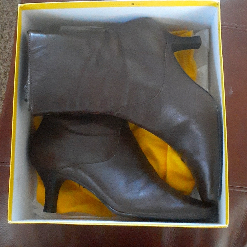 Dark Brown Leather Boots
